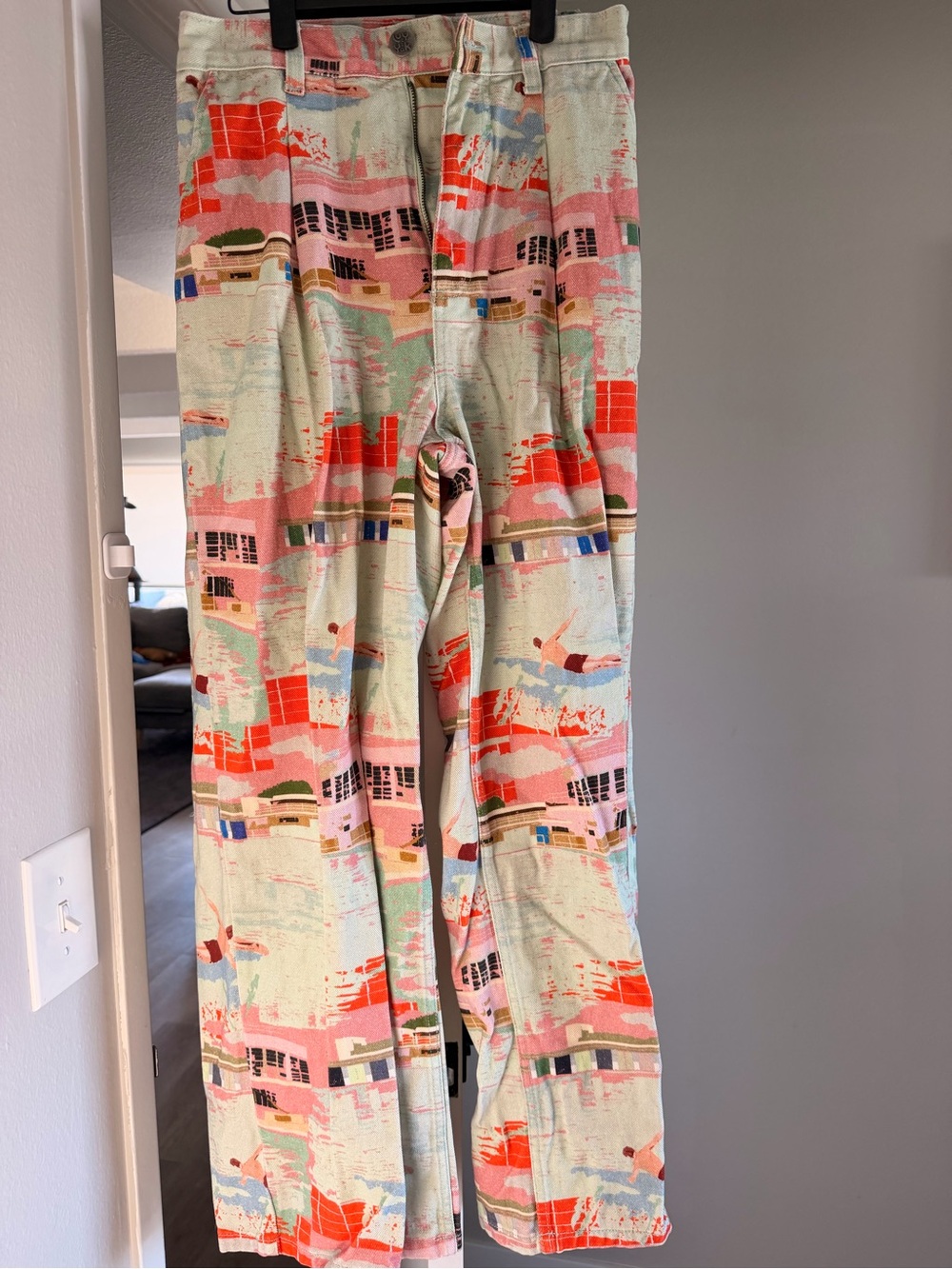 Lucy & Yak Cole Organic Twill Jeans in Arlo Print